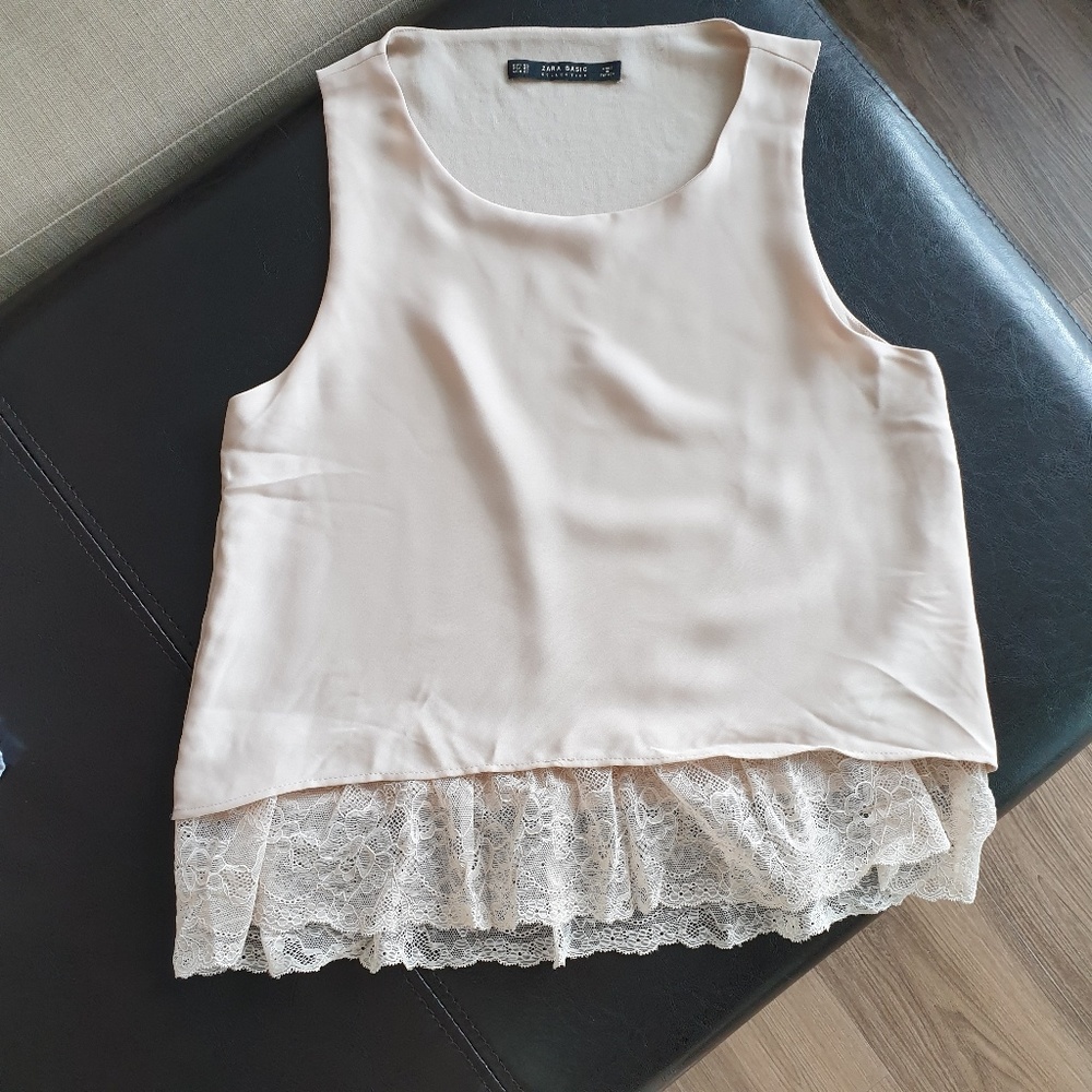 Blush pink (almost cream) blouse